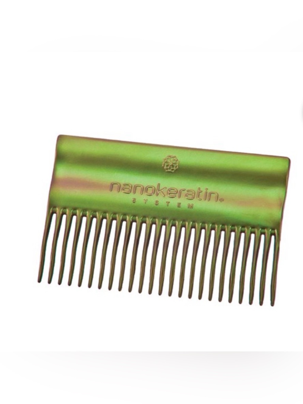 Nanokeratin System hair treatment combsto enhance effectiveness of hair treatmen